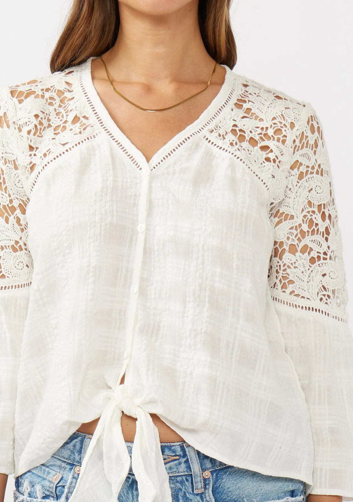 Breezy Bay Tie Front Top