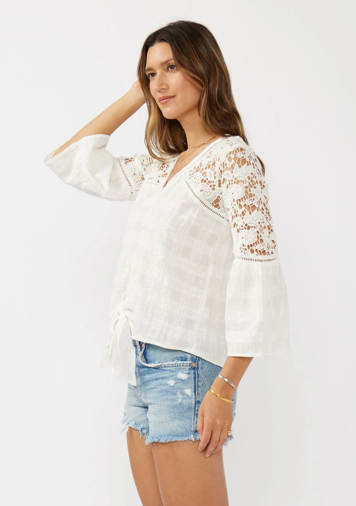Breezy Bay Tie Front Top