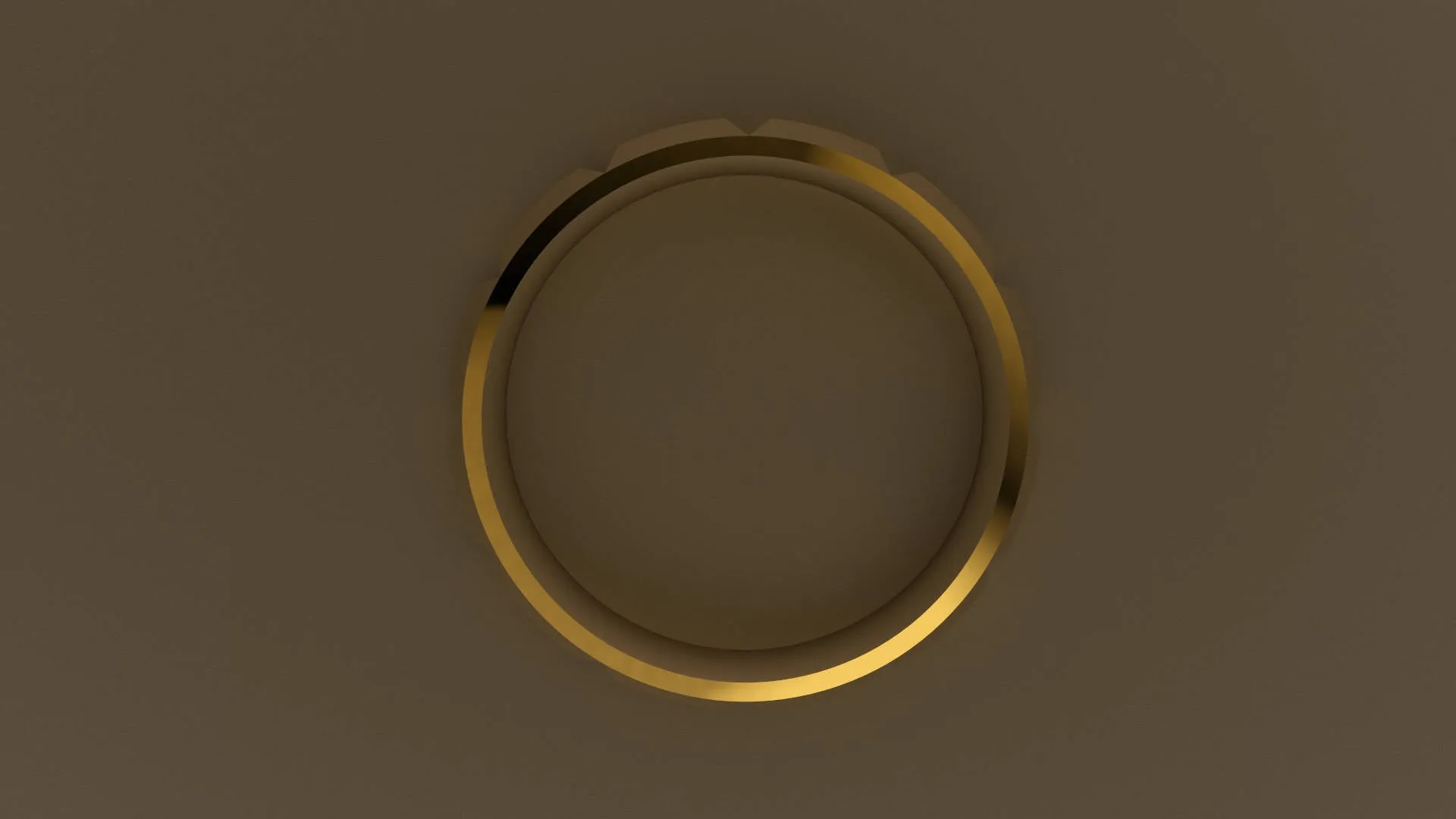 Brushed Yellow Gold 6mm Knife Edge Segmented Wedding Band