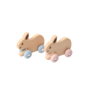 Bunny Beechwood & Silicone Toy