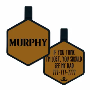 Camel Brown Silicone ID Tag