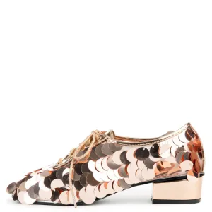 Cape Robbin Michonne-1 Rose Gold Oxfords rose gold