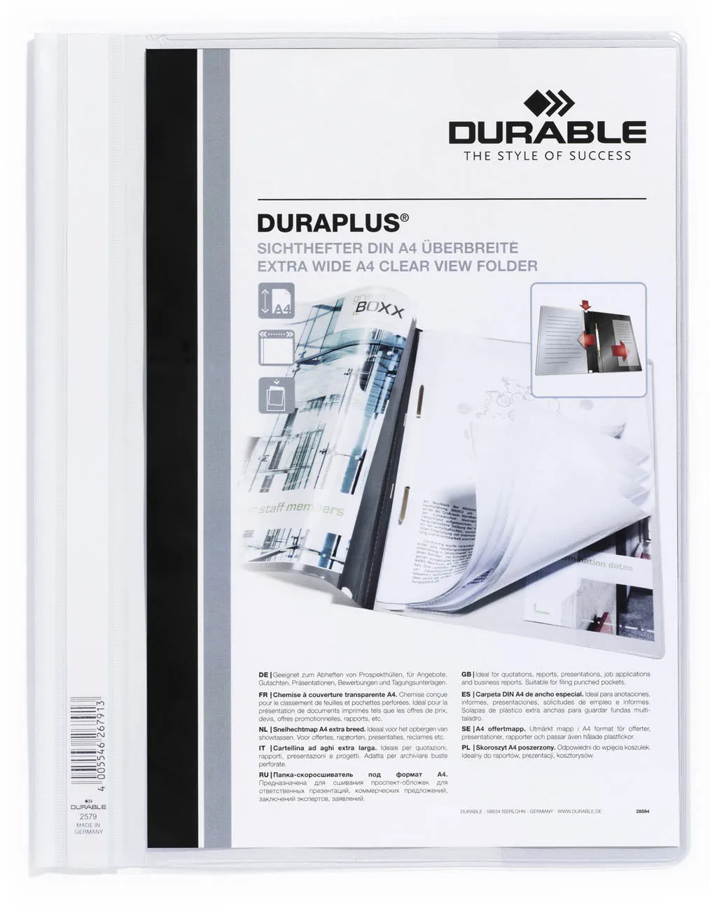 Cartellina ad Aghi Duraplus® Durable Bianco