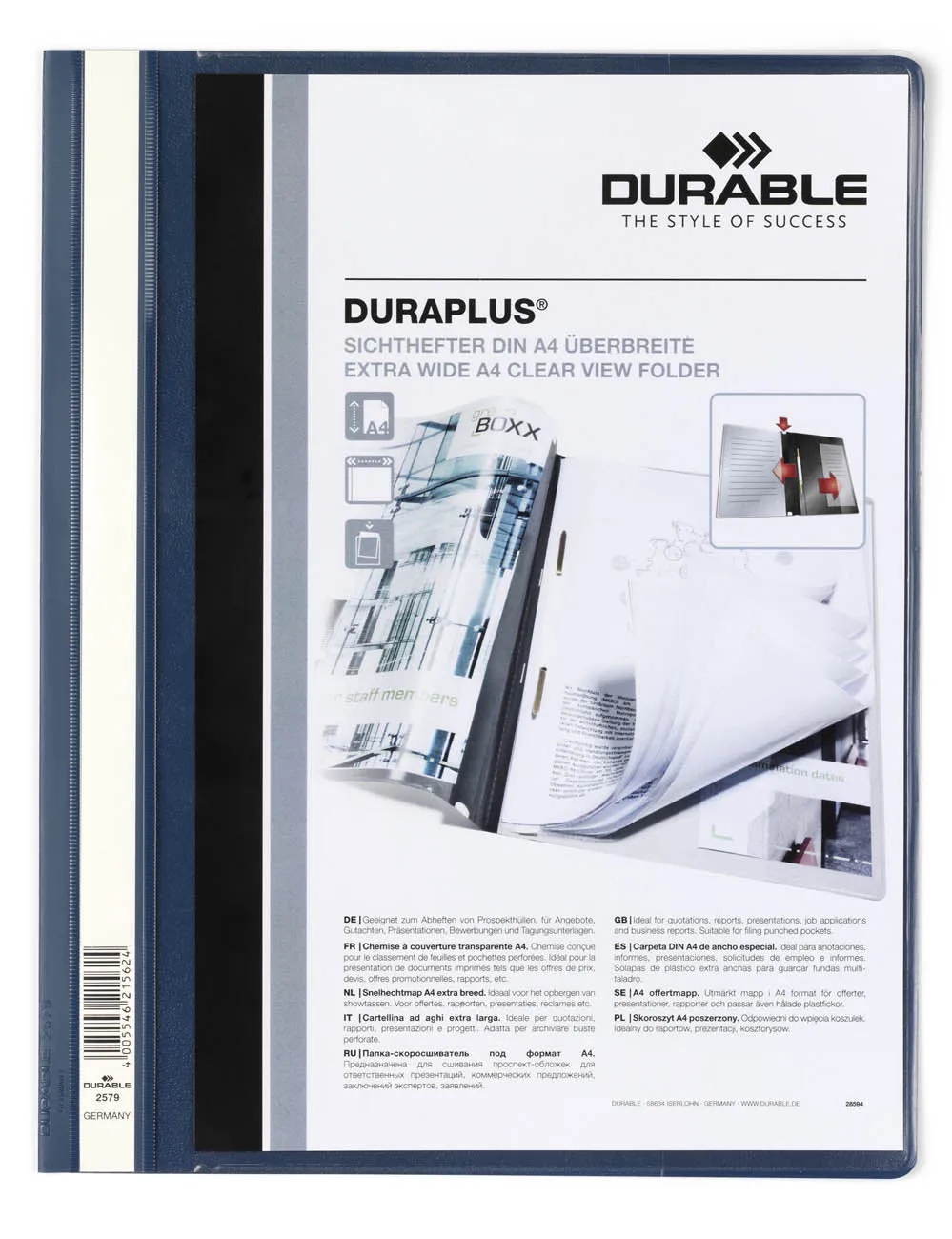 Cartellina ad Aghi Duraplus® Durable Blu