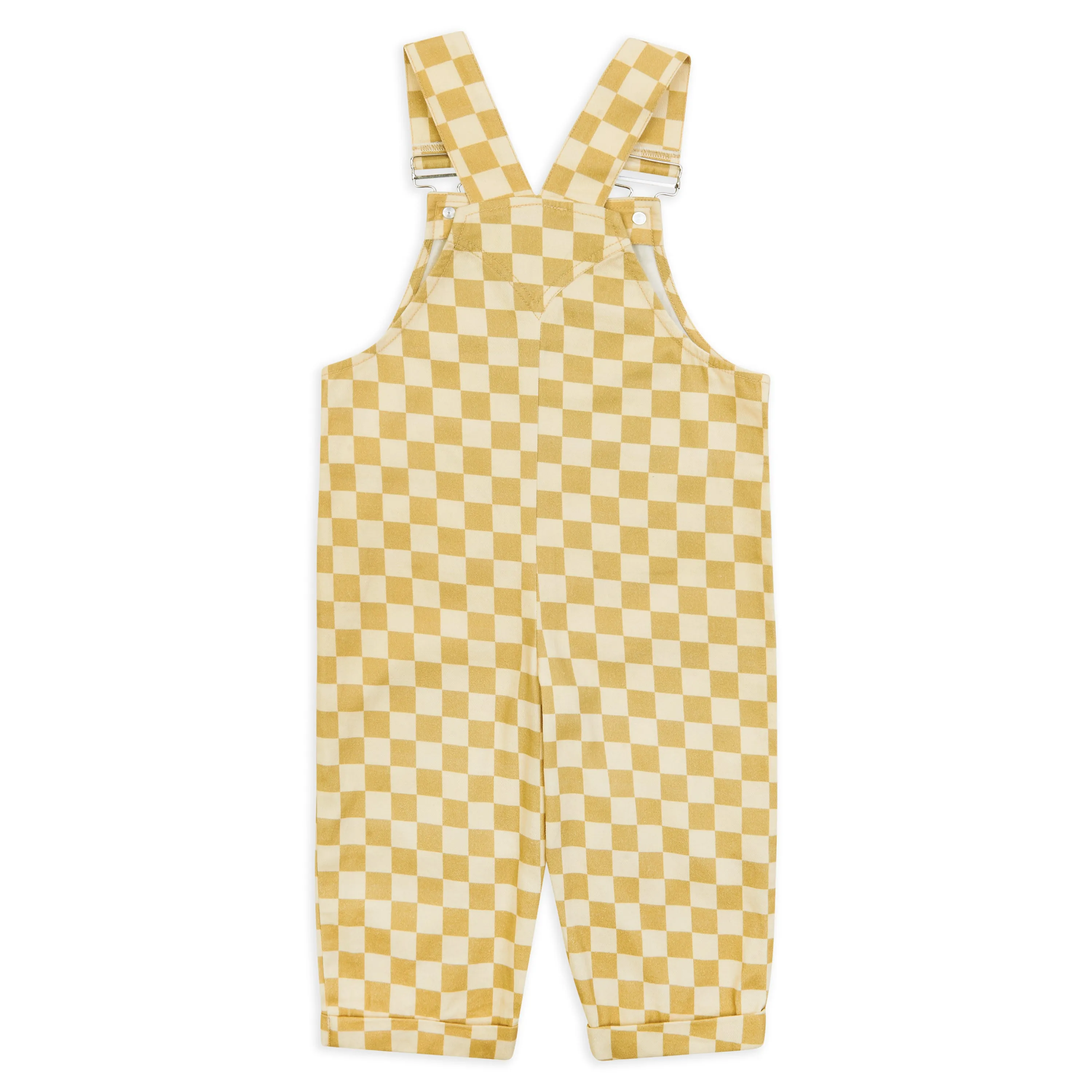 Checkerboard 90s Dungarees (Ochre)
