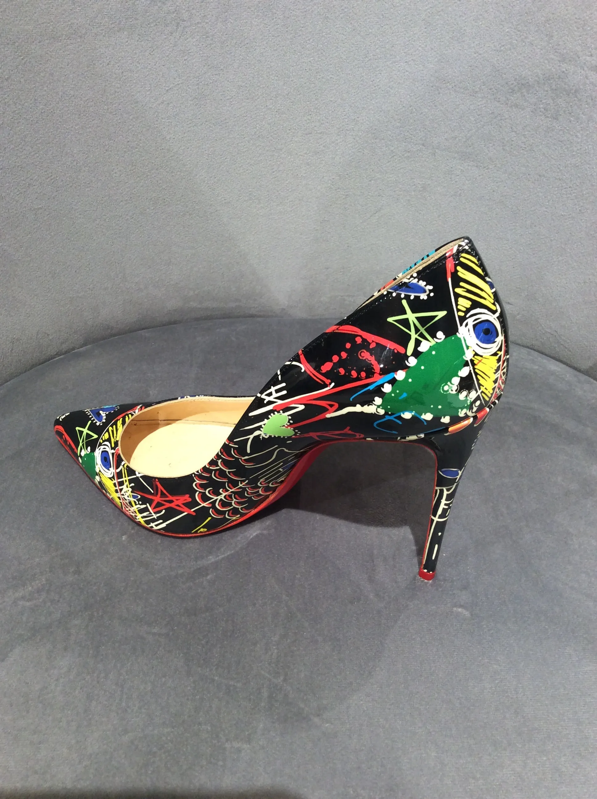 Christian Louboutin Loubitag So Kate 120 Pumps Size 7.5/37.5