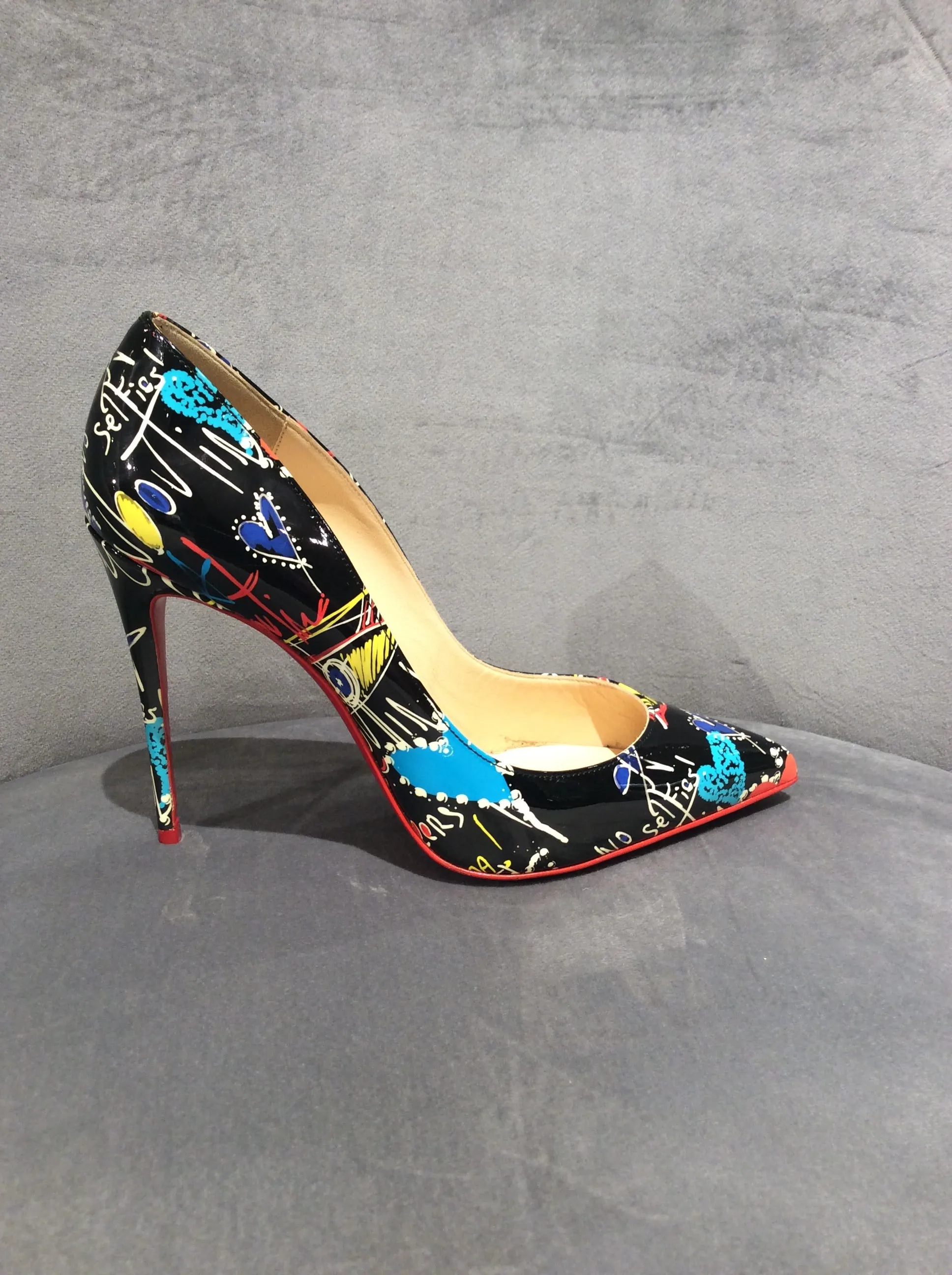 Christian Louboutin Loubitag So Kate 120 Pumps Size 7.5/37.5