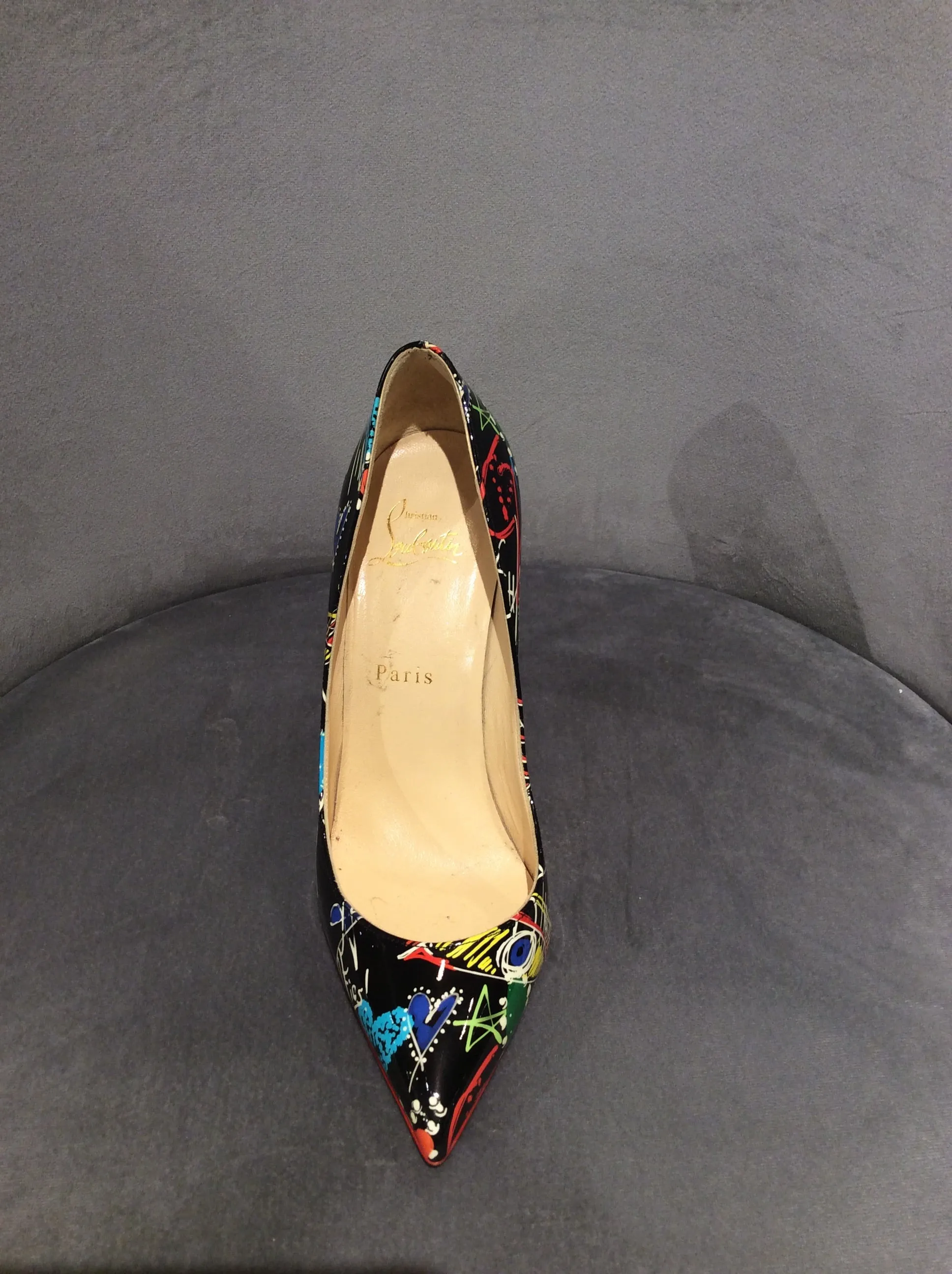 Christian Louboutin Loubitag So Kate 120 Pumps Size 7.5/37.5