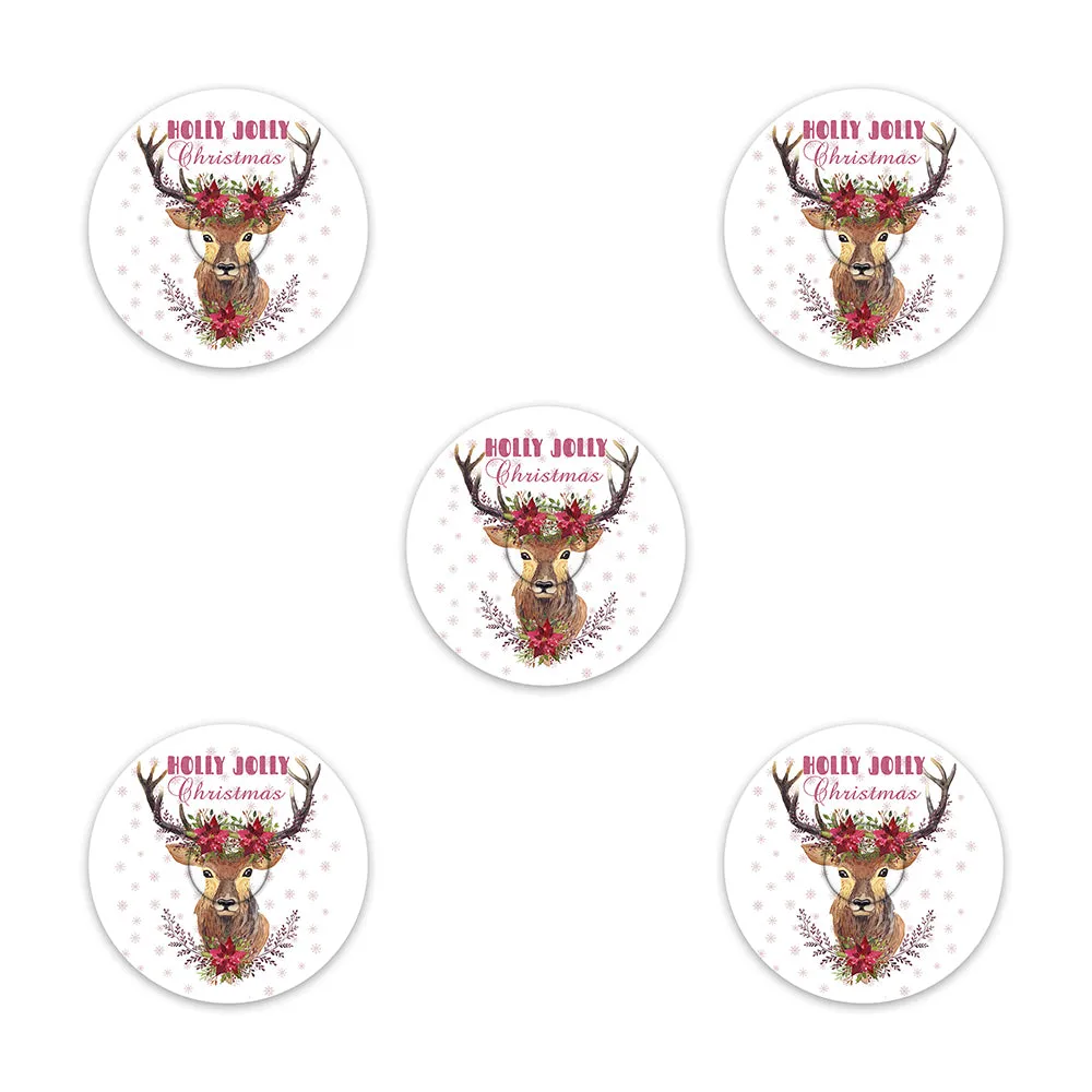 Christmas deer decorative adhesive patches - all devices.