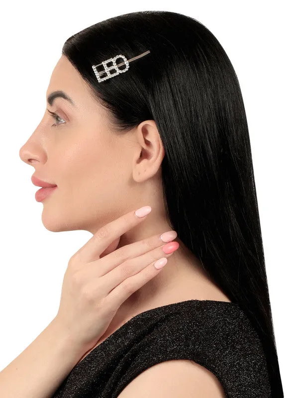 Combo Of 2 Leo Golden Silver Hairclip