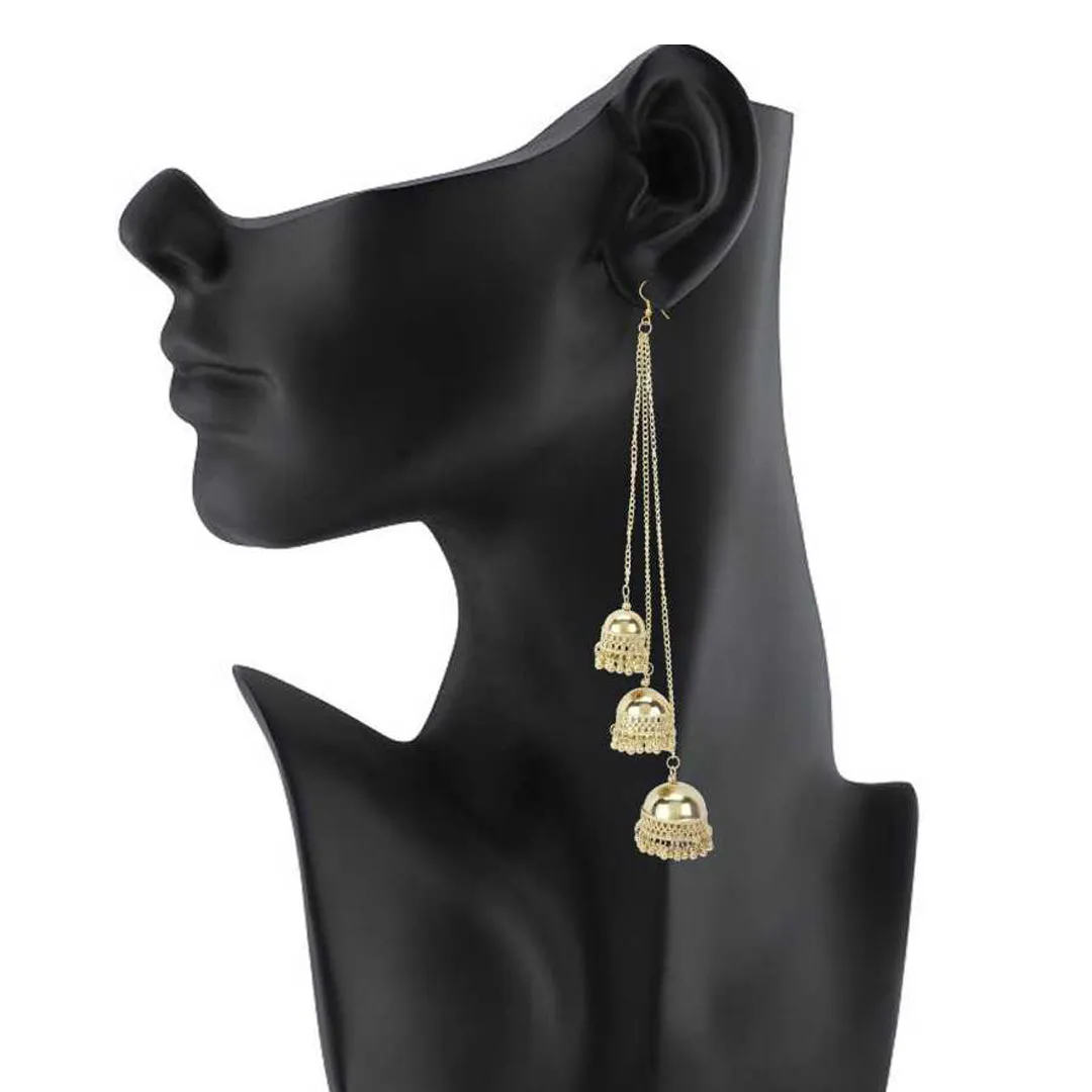 Combo of 4 Classic Layered Beads Jhumki