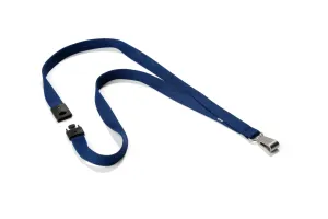 Cordoncino in Tessuto con Moschettone Durable Blu Scuro