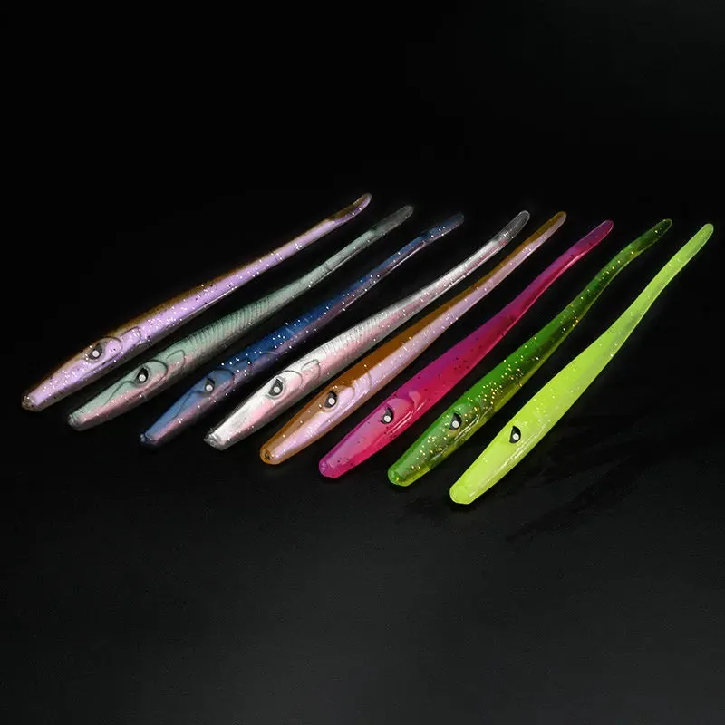 Crazy Slug 130mm 6pcs/bag Soft Fishing Lure Artificial Bait Silicone Worm Shad