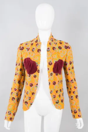 Crochet Patch Pocket Jacket