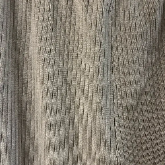 Cyrus Lounge Ribbed Wide Leg Lounge Pant in Kitten Heather, size Medium