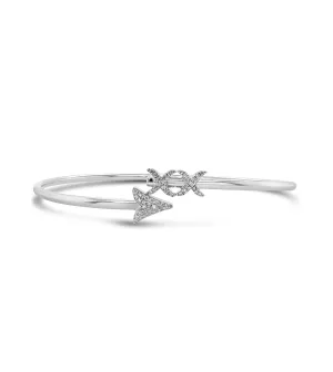 Diamond Arrow Flexible Bangle