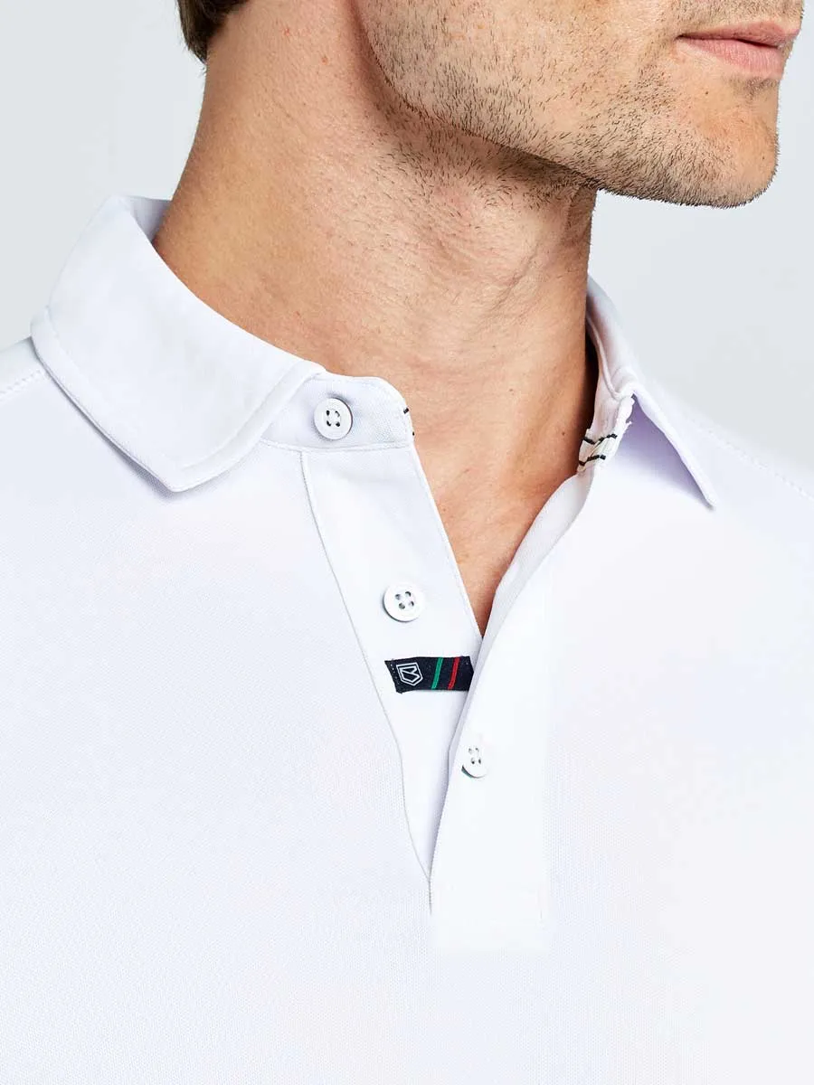DUBARRY Menton Mens Short-Sleeve Technical Polo - White