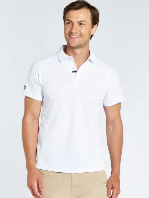 DUBARRY Menton Mens Short-Sleeve Technical Polo - White