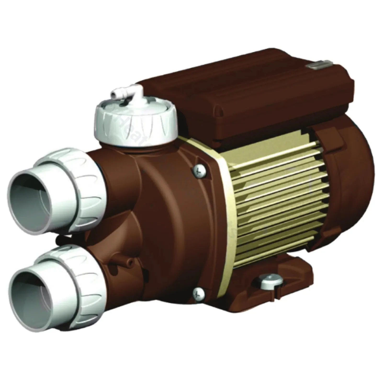 Edgetec / Decina Triflo 1.0HP Auto-Heat w/ Air Switch - Spa Bath Pump
