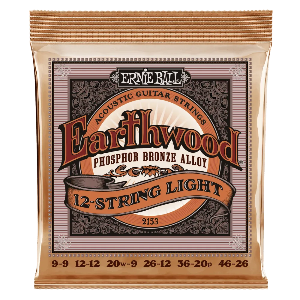 Ernie Ball Earthwood 12-String Light Phosphor Bronze Acoustic Guitar Strings