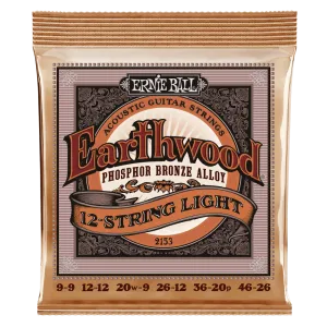 Ernie Ball Earthwood 12-String Light Phosphor Bronze Acoustic Guitar Strings