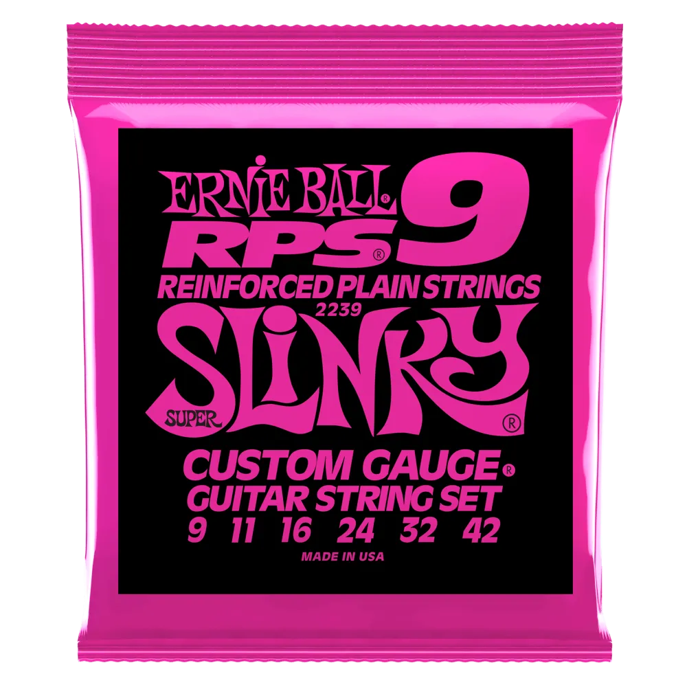 Ernie Ball Super Slinky RPS Nickel Wound Electric Guitar Strings - 9-42 Gauge