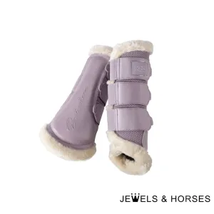 Eskadron Tendon Boots - Classic Sports 22 Mesh Faux Fur Soft Tendon Boots - Silk Purple