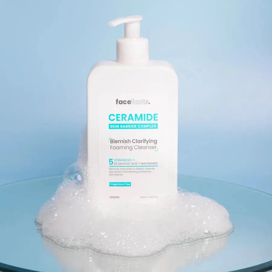 Face facts ceramide blemish clarifying foaming cleanser 400ml