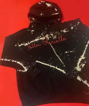Fallon Aurielle Unisex Signature Acid Wash Hoodie (Black)