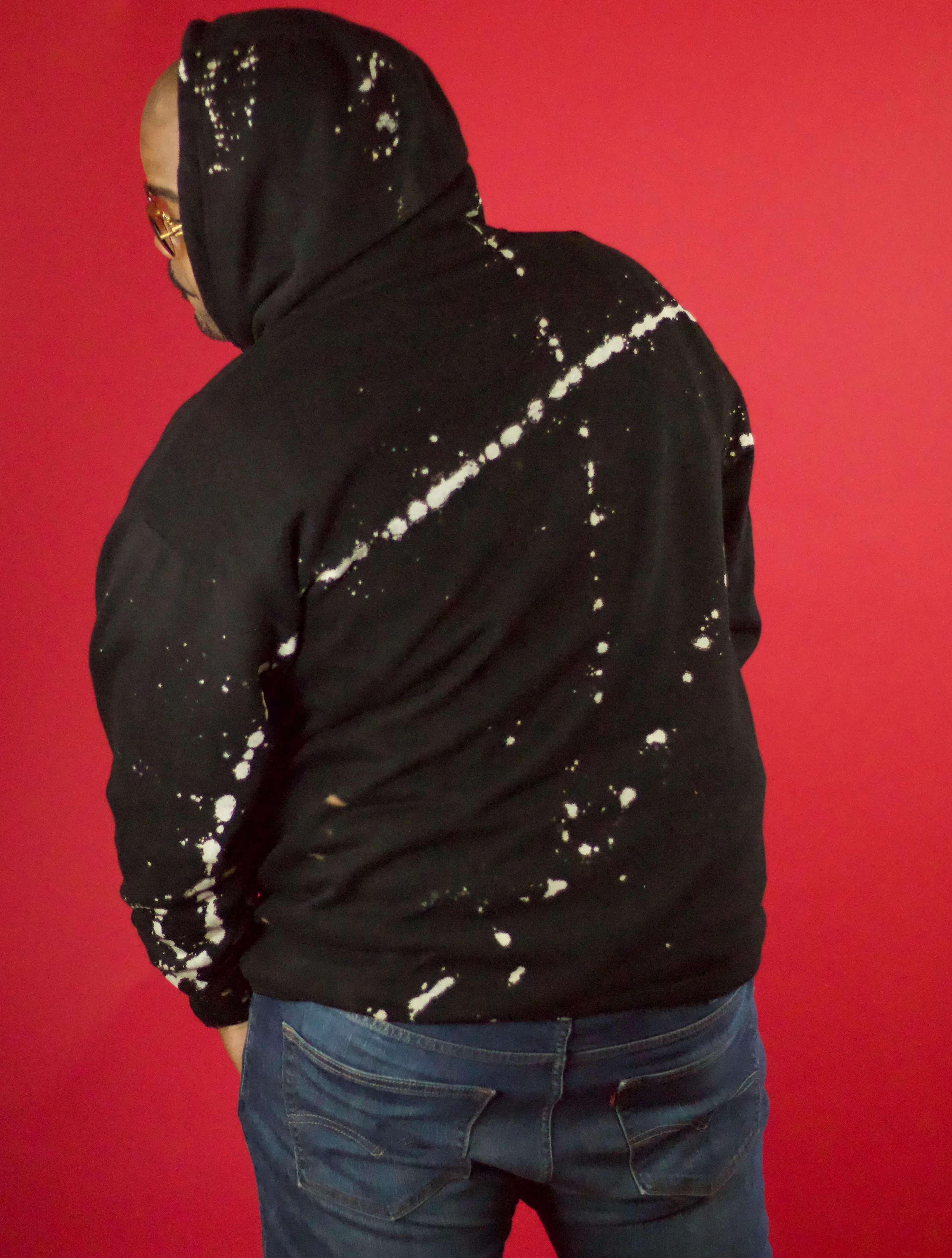 Fallon Aurielle Unisex Signature Acid Wash Hoodie (Black)