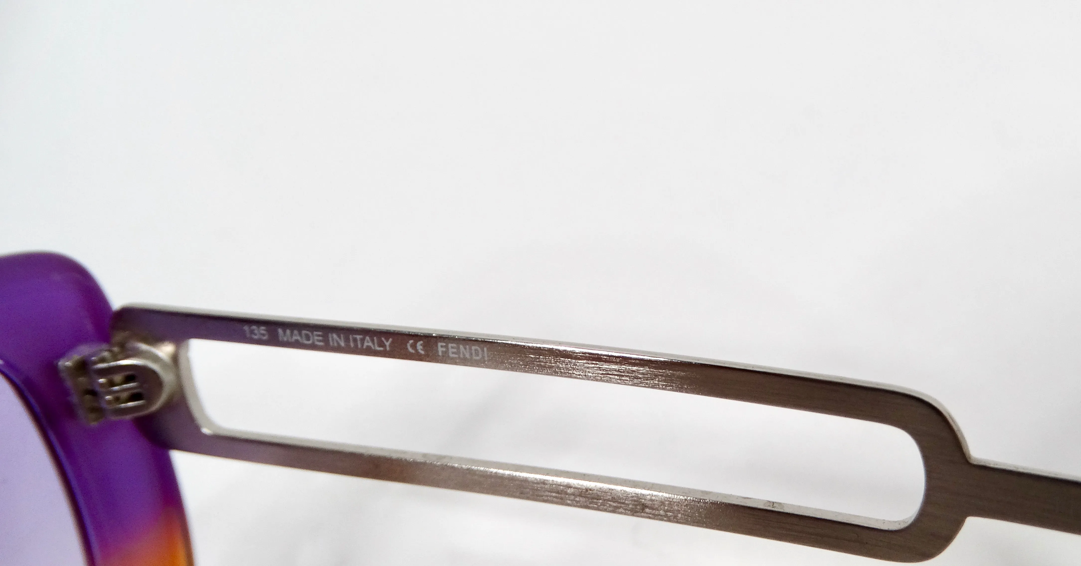 Fendi Spring 2011 Runway Brown & Purple Transparent Oversized Sunglasses