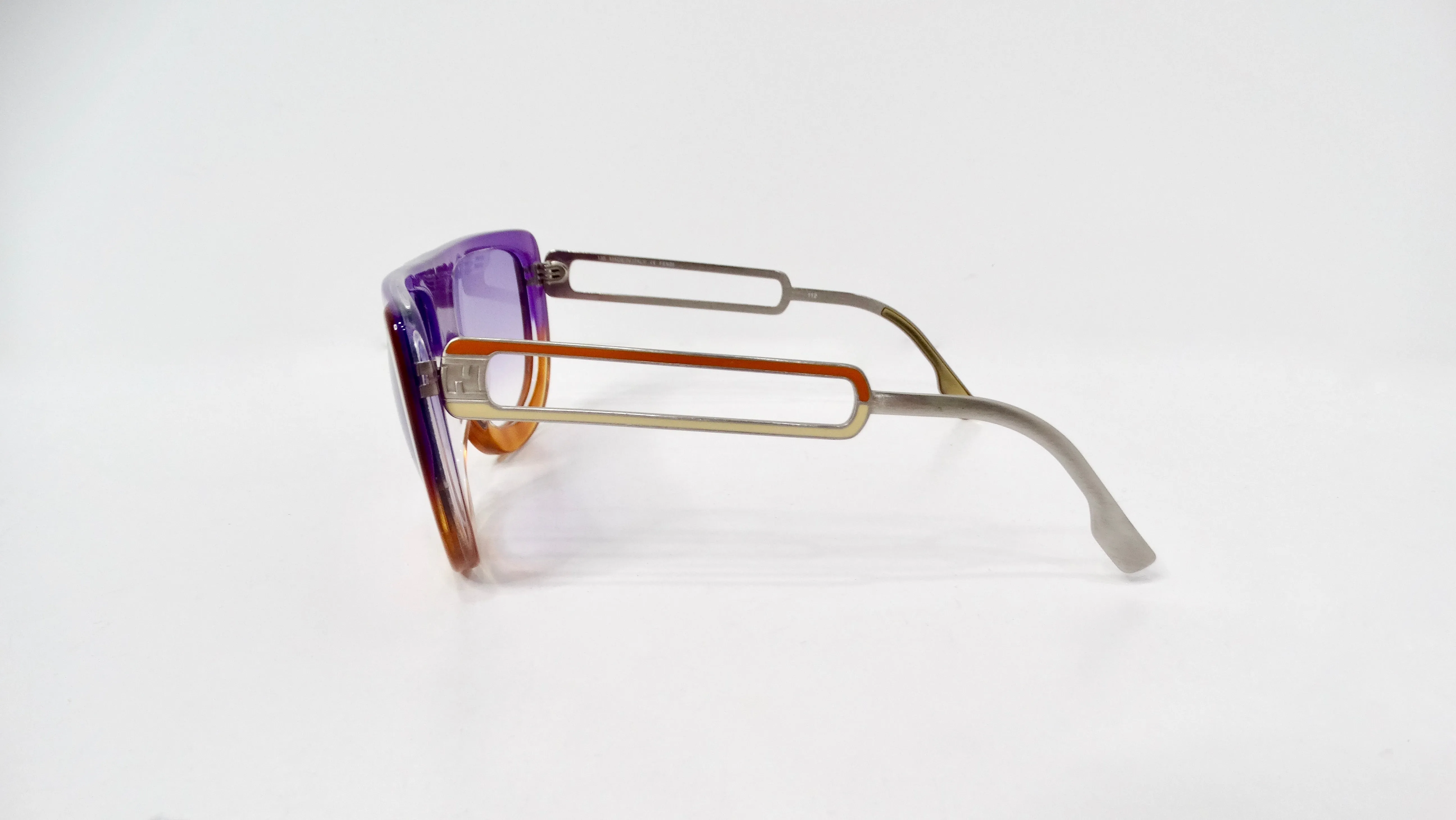 Fendi Spring 2011 Runway Brown & Purple Transparent Oversized Sunglasses