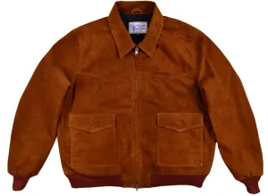 FiveStar Leather Trucker Western style Goat Suede Men Jacket Tan Brown