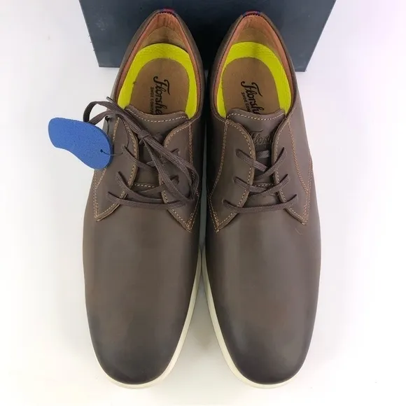 FLORSHEIM Men's Transit Cap-Toe Leather Oxfords- Brown, Size US 11M