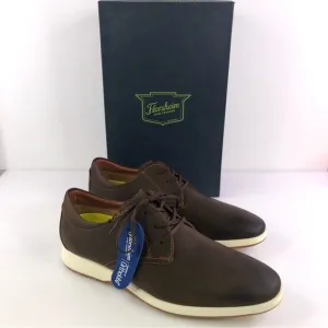 FLORSHEIM Men's Transit Cap-Toe Leather Oxfords- Brown, Size US 11M