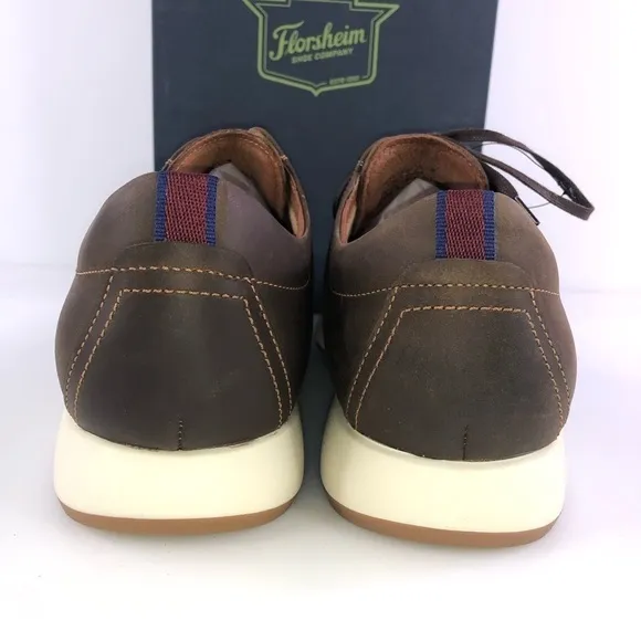 FLORSHEIM Men's Transit Cap-Toe Leather Oxfords- Brown, Size US 11M