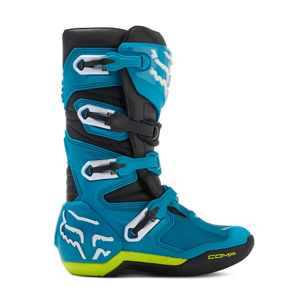 FOX YOUTH COMP BOOTS [BLUE/YELLOW]