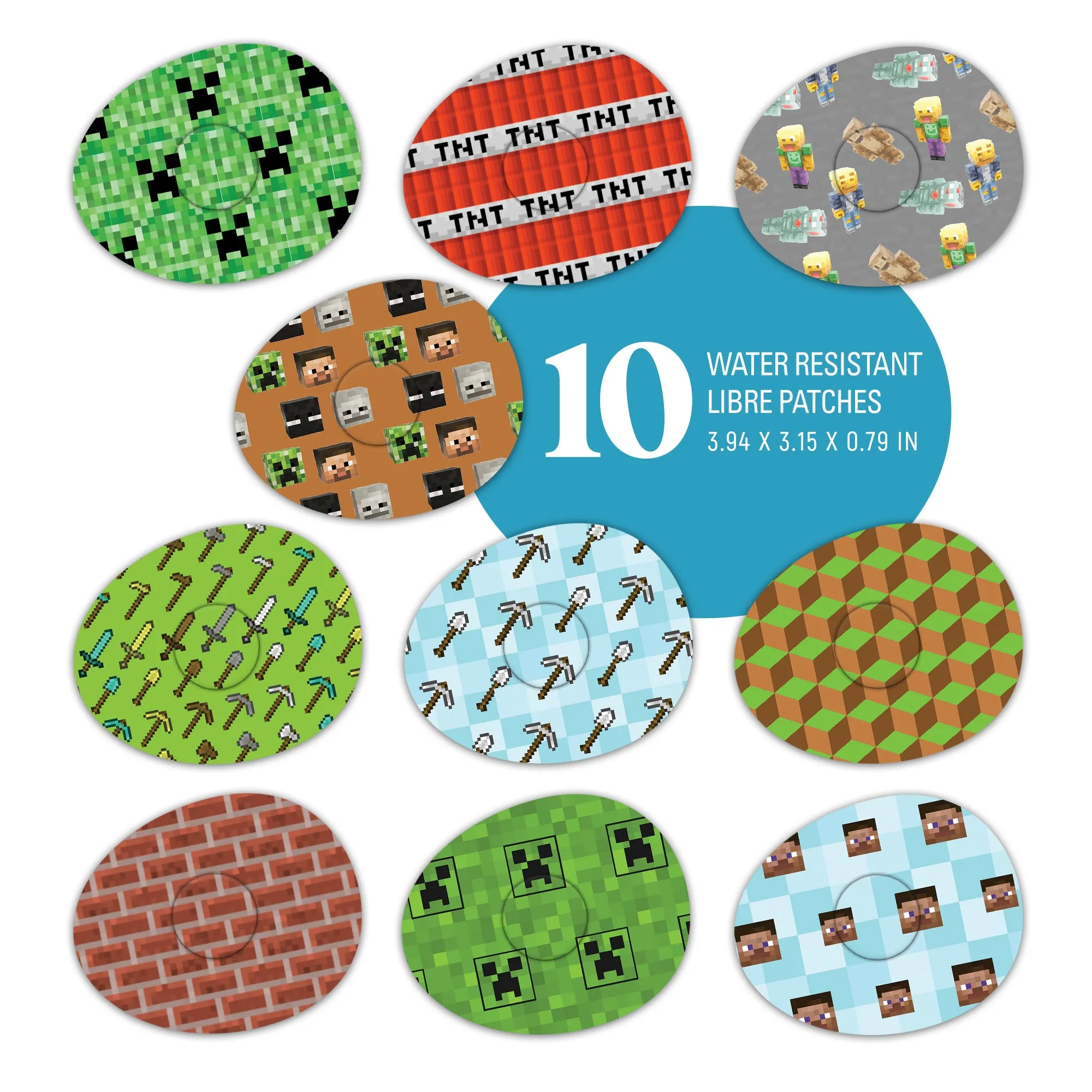 Freestyle Libre Pixels Mix Design Patches