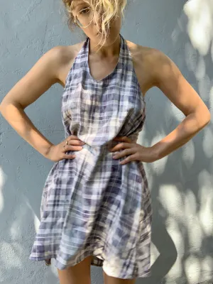 Gala Sundress | Plaid/Indigo