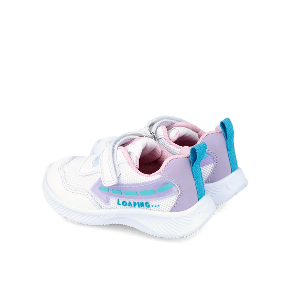Garvalin Light Up Trainers Blanco Y Lila (White and Lilac)