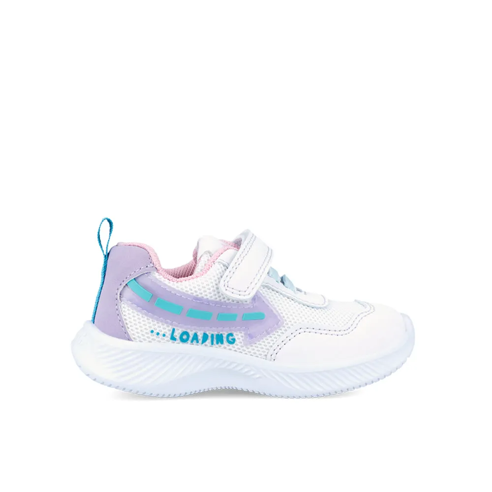 Garvalin Light Up Trainers Blanco Y Lila (White and Lilac)