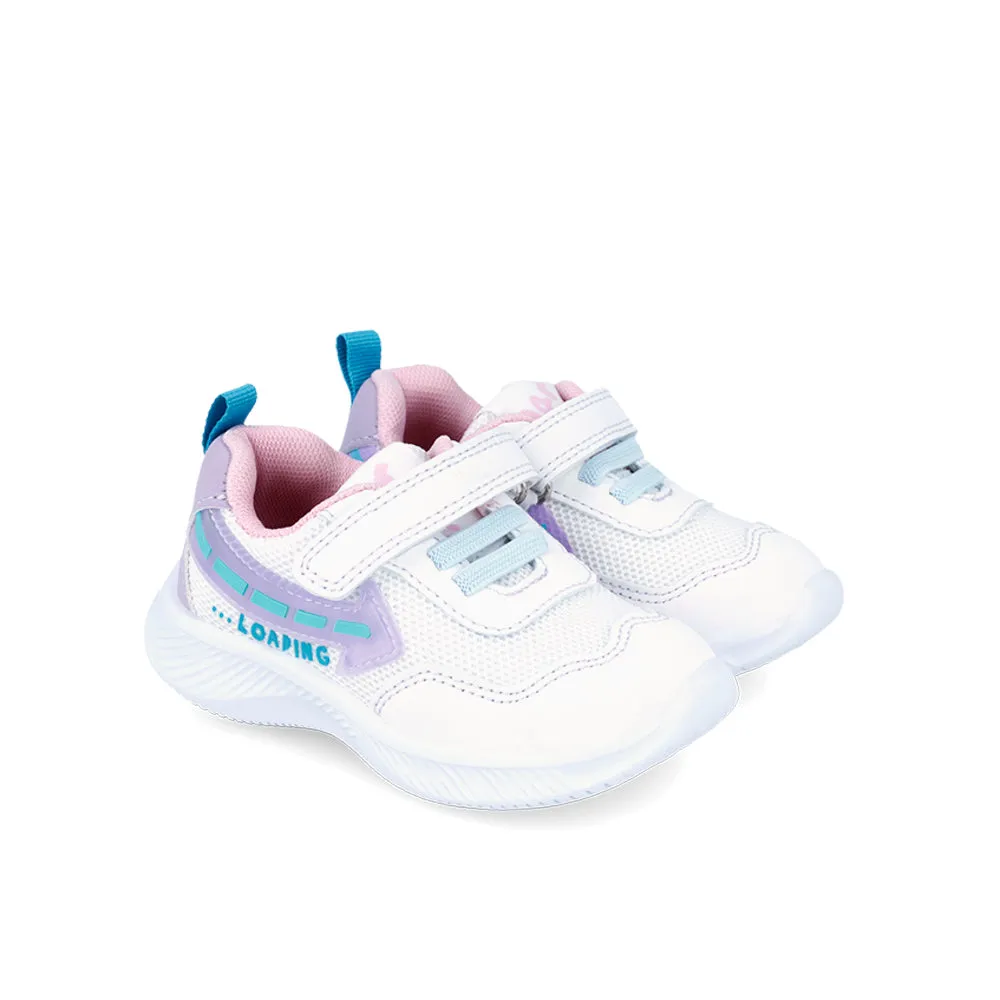 Garvalin Light Up Trainers Blanco Y Lila (White and Lilac)