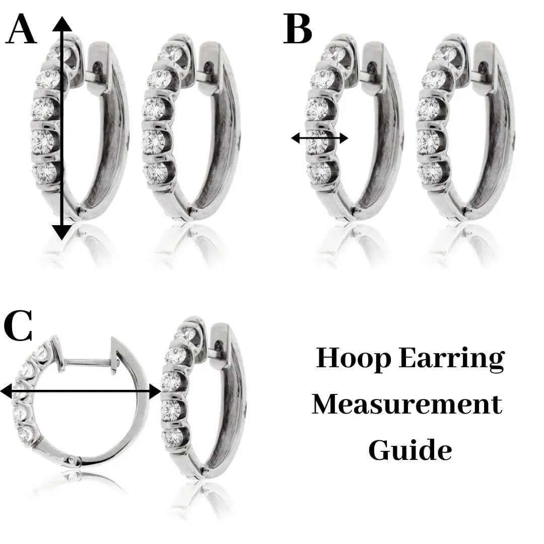 Gold Polished Tube Hoop Earrings