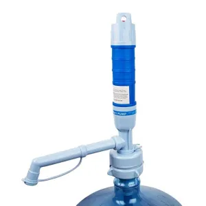 Grizzly Battery Operated Water Bottle Pump! It fits in any water jug and will make it extremely easy for you to enjoy a refreshing drink of H2O. With two D batteries, you can pump up to 1000L of water.