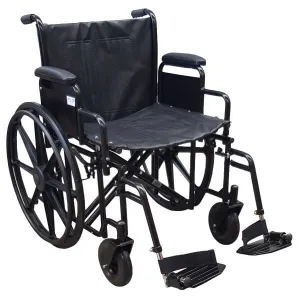 Heavy Duty 22 Inch Bariatric Steel Wheelchair PA192