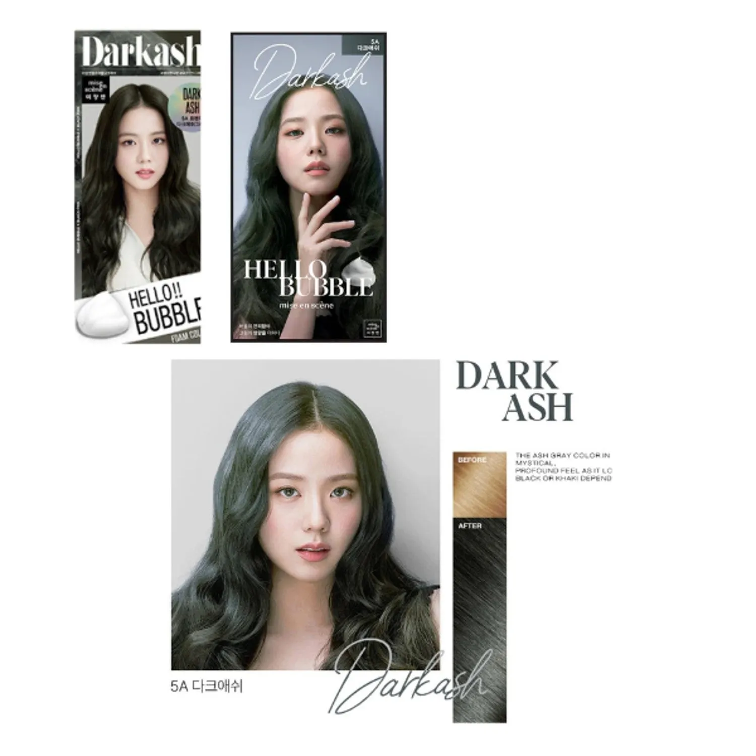 Hello Bubble Foam Color -#5A Dark Ash