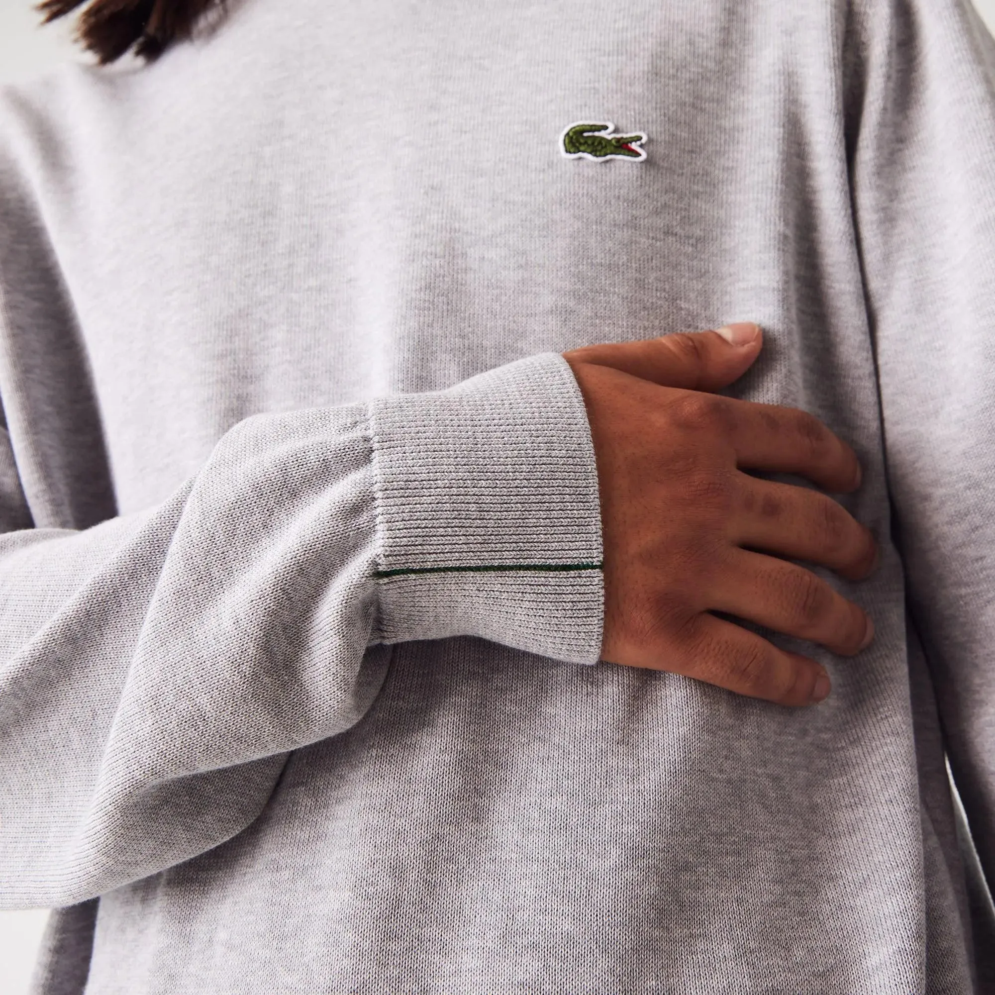 Jersey de hombre en algodón ecológico con cuello redondo