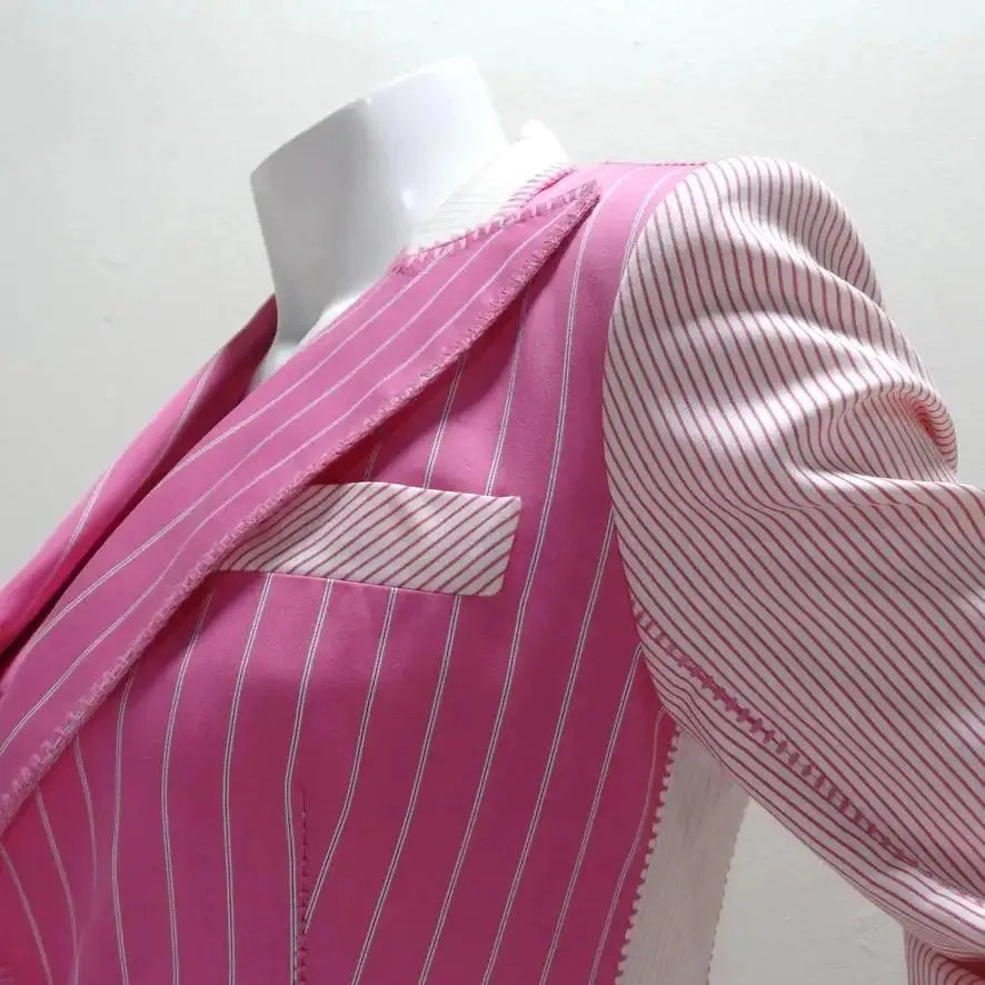 John Galliano era Christian Dior Pink Pinstripe Blazer