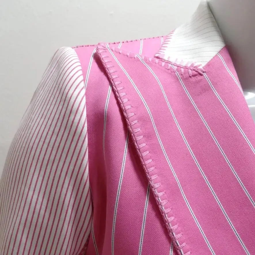 John Galliano era Christian Dior Pink Pinstripe Blazer