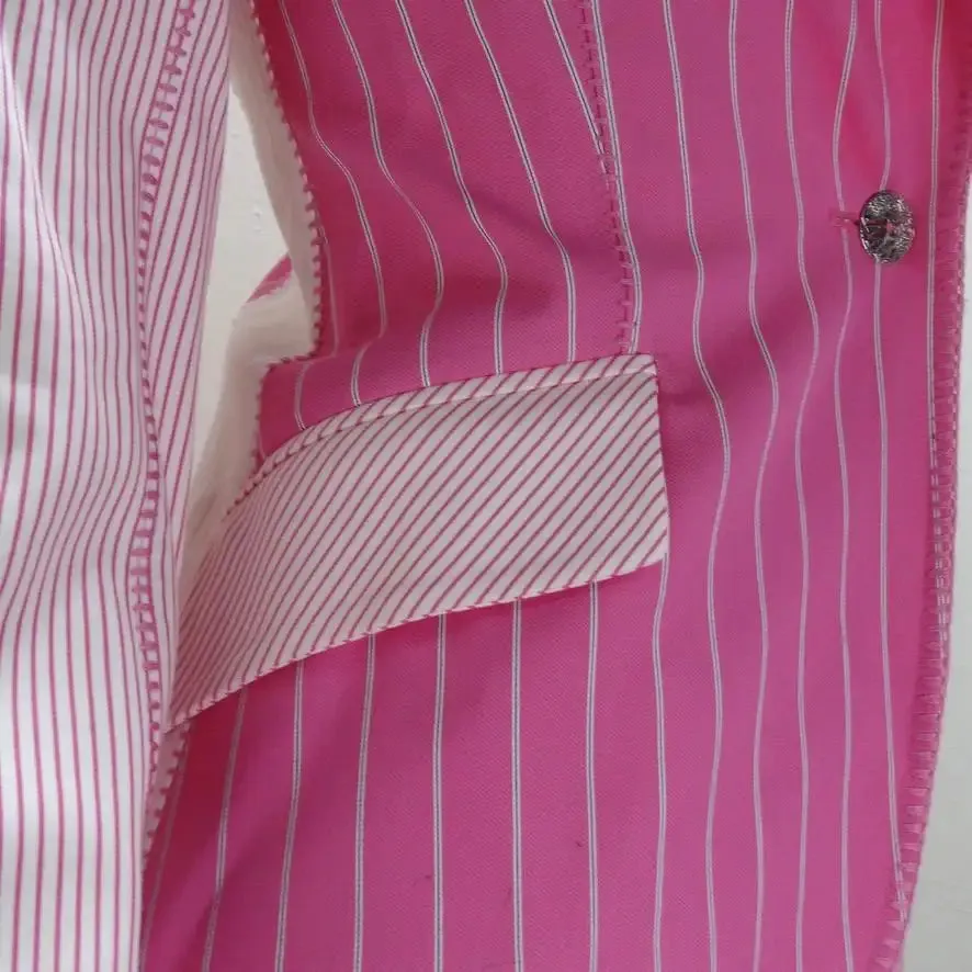 John Galliano era Christian Dior Pink Pinstripe Blazer